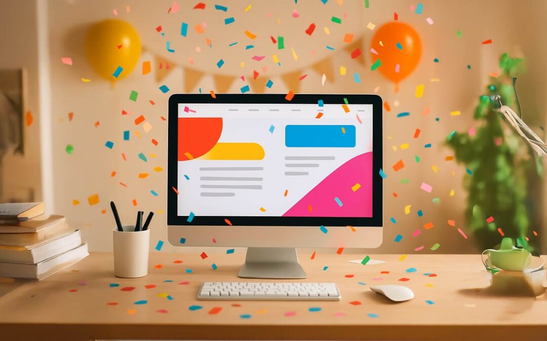 Add a Confetti effect to your Showit Page