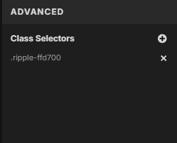 Showit Button Class Selector Screen